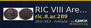 RIC VIII Arelate 289 — CANOA