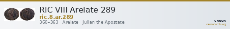 RIC VIII Arelate 289 — CANOA