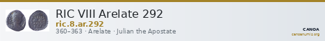 RIC VIII Arelate 292 — CANOA