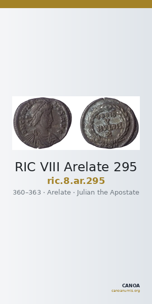 RIC VIII Arelate 295 — CANOA