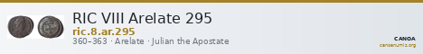 RIC VIII Arelate 295 — CANOA