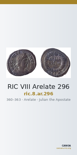 RIC VIII Arelate 296 — CANOA