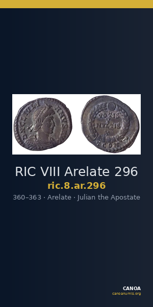 RIC VIII Arelate 296 — CANOA