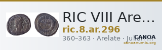 RIC VIII Arelate 296 — CANOA
