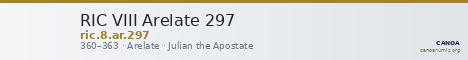 RIC VIII Arelate 297 — CANOA