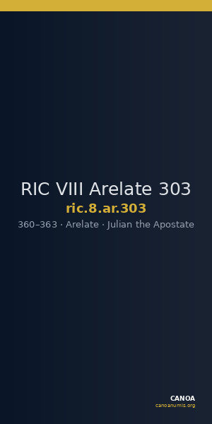 RIC VIII Arelate 303 — CANOA