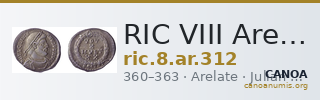 RIC VIII Arelate 312 — CANOA
