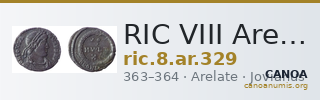 RIC VIII Arelate 329 — CANOA