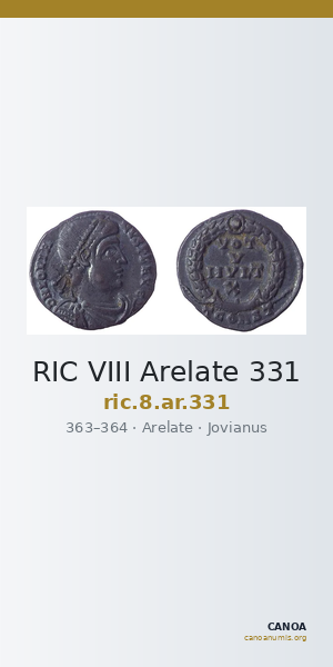 RIC VIII Arelate 331 — CANOA