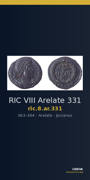 RIC VIII Arelate 331 — CANOA