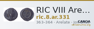 RIC VIII Arelate 331 — CANOA