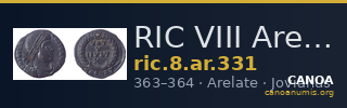 RIC VIII Arelate 331 — CANOA