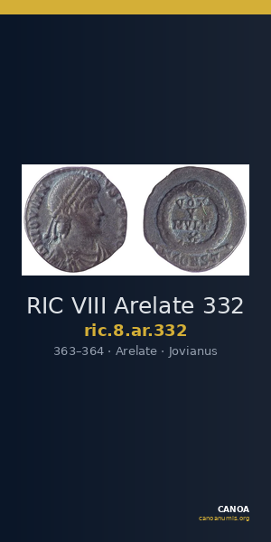 RIC VIII Arelate 332 — CANOA