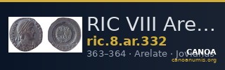RIC VIII Arelate 332 — CANOA