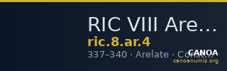 RIC VIII Arelate 4 — CANOA