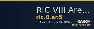 RIC VIII Arelate 5 — CANOA