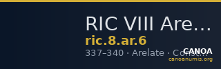 RIC VIII Arelate 6 — CANOA