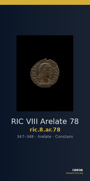 RIC VIII Arelate 78 — CANOA