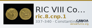 RIC VIII Constantinople 1 — CANOA