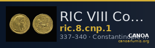 RIC VIII Constantinople 1 — CANOA