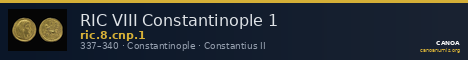 RIC VIII Constantinople 1 — CANOA