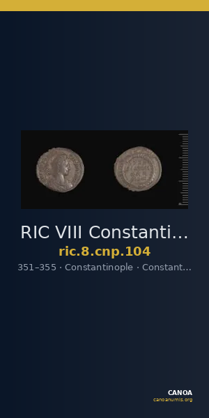 RIC VIII Constantinople 104 — CANOA