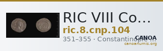 RIC VIII Constantinople 104 — CANOA