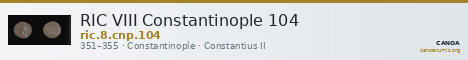 RIC VIII Constantinople 104 — CANOA
