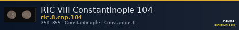 RIC VIII Constantinople 104 — CANOA