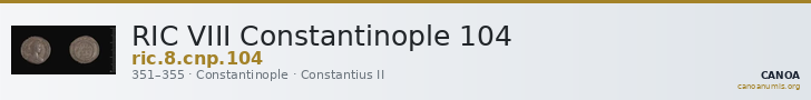 RIC VIII Constantinople 104 — CANOA