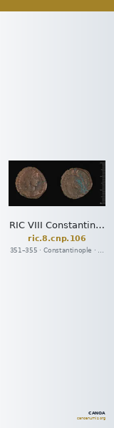 RIC VIII Constantinople 106 — CANOA