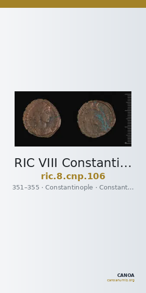 RIC VIII Constantinople 106 — CANOA