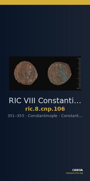 RIC VIII Constantinople 106 — CANOA