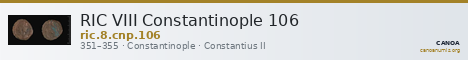 RIC VIII Constantinople 106 — CANOA