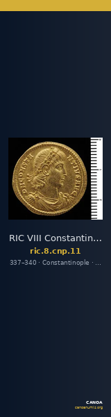 RIC VIII Constantinople 11 — CANOA