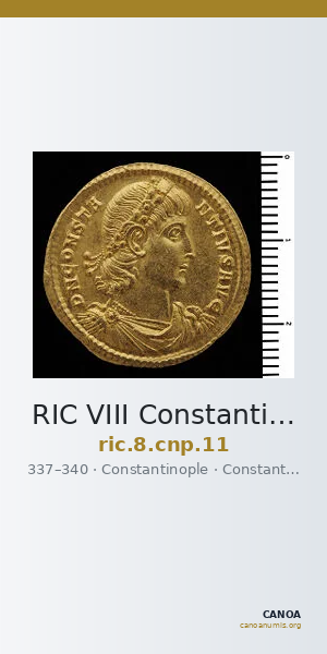 RIC VIII Constantinople 11 — CANOA