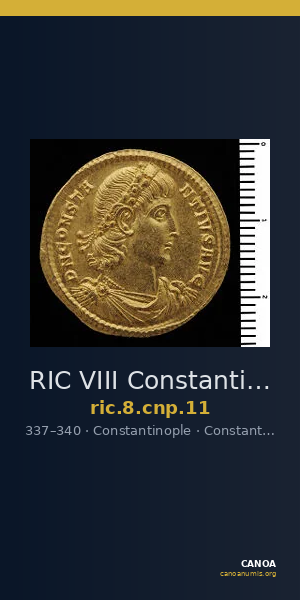 RIC VIII Constantinople 11 — CANOA
