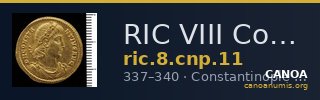 RIC VIII Constantinople 11 — CANOA