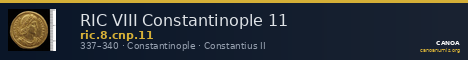 RIC VIII Constantinople 11 — CANOA