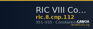 RIC VIII Constantinople 112 — CANOA