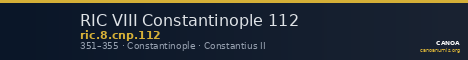 RIC VIII Constantinople 112 — CANOA
