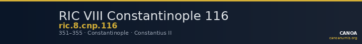 RIC VIII Constantinople 116 — CANOA