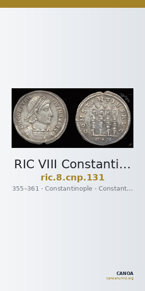 RIC VIII Constantinople 131 — CANOA