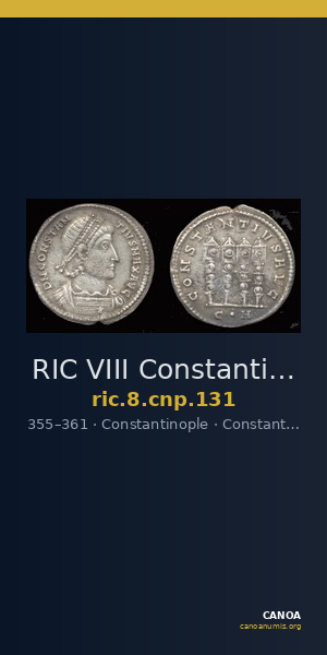 RIC VIII Constantinople 131 — CANOA