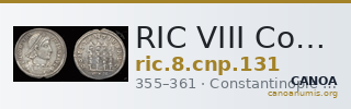 RIC VIII Constantinople 131 — CANOA