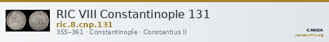 RIC VIII Constantinople 131 — CANOA