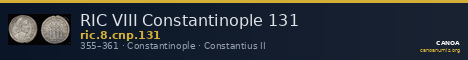 RIC VIII Constantinople 131 — CANOA