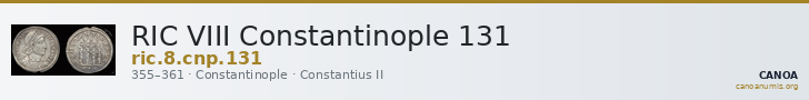 RIC VIII Constantinople 131 — CANOA