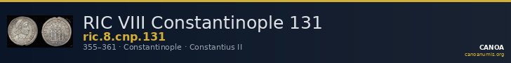 RIC VIII Constantinople 131 — CANOA