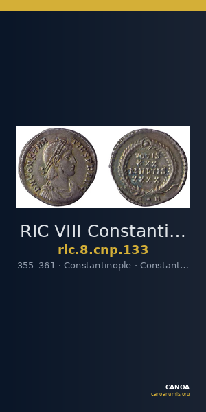 RIC VIII Constantinople 133 — CANOA